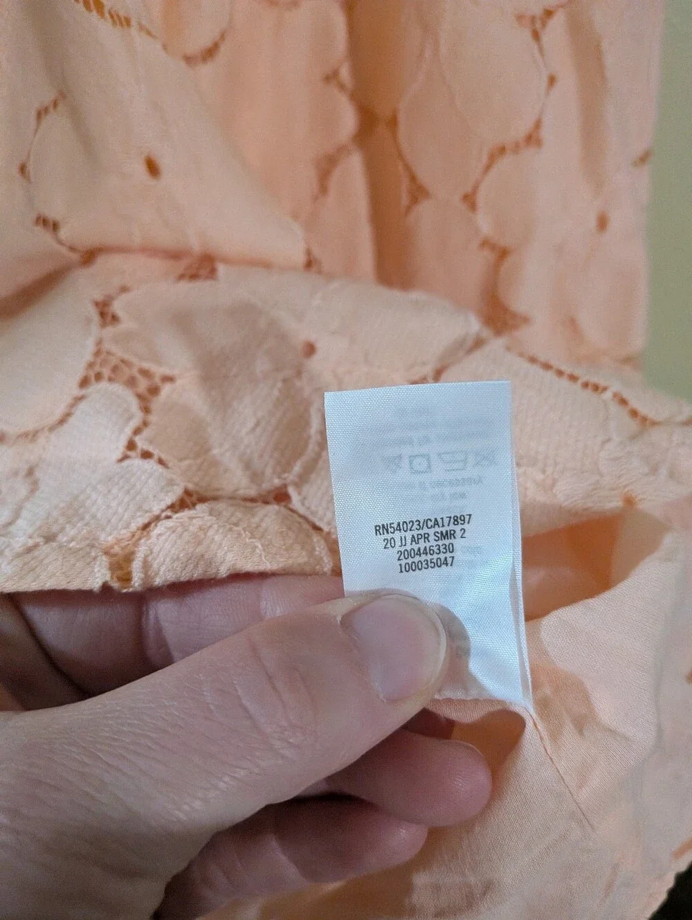 Janie & Jack Peach Lace Dress 7